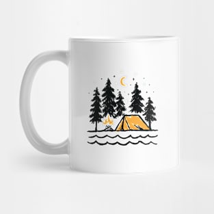 Night Camping for light Mug